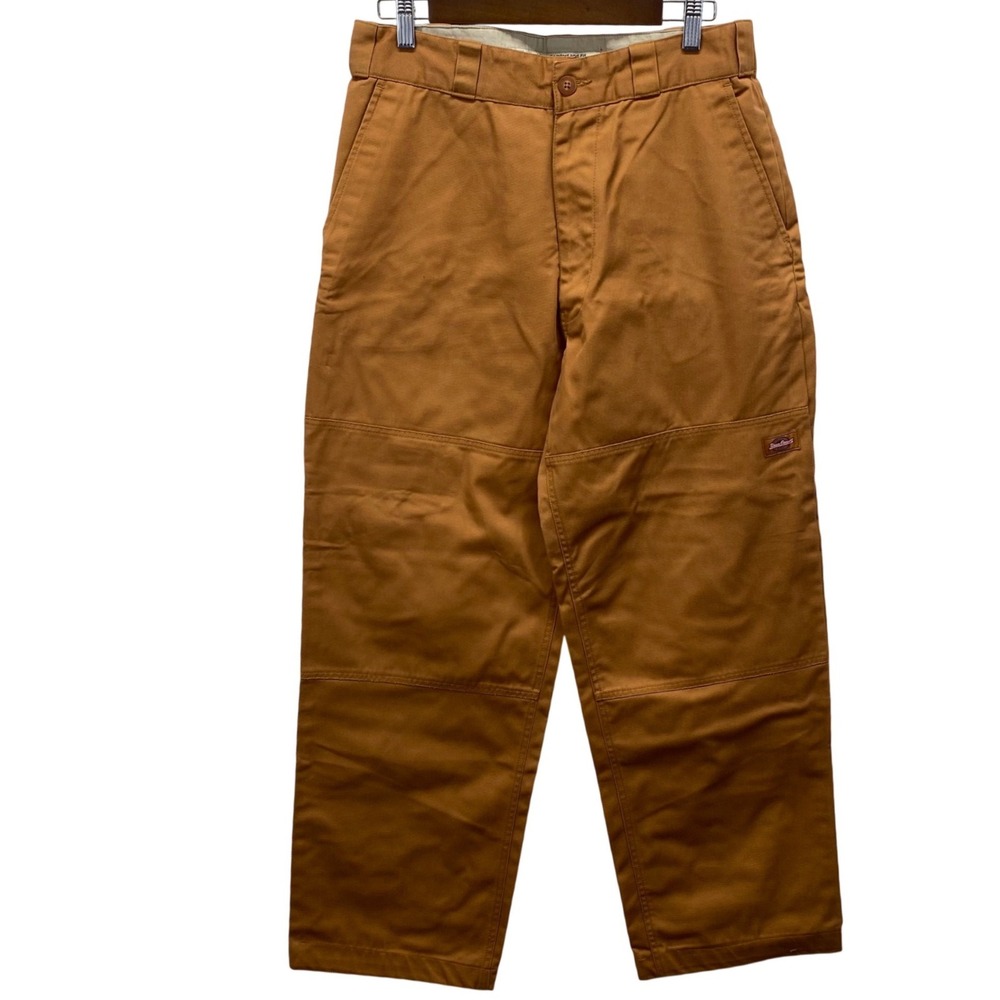 VTG Paco Jeans Double‎ Knee Work Pants Men 32x31 (32x30) Brown Canvas Utility